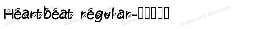 Heartbeat regular字体转换